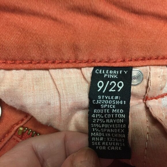 CELEBRITY PINK Junior Skinny Jeans Jr 9 Actual 32x27 Stretch - Picture 4 of 6